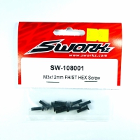 Sworkz M3x12mm FH/ST HEX Screw